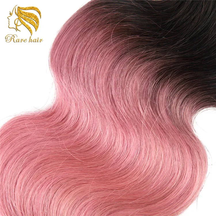 2018 Colored Platinum Ombre Two Tones 1b Light Pink Hair
