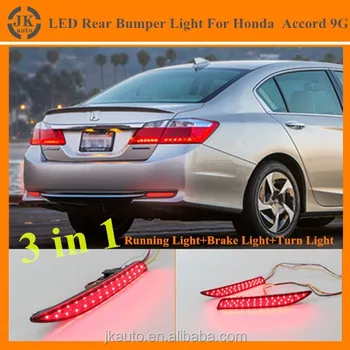 1 Pair LED Tail Stop Brake Light Rear Bumper Reflector Lamp For Acura TSX Sedan
