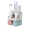 New Product Ideas 2019 Eco Friendly Automatic Toothpaste Squeezer Bathroom Wall Mount Toothbrush Holder Storage Rack