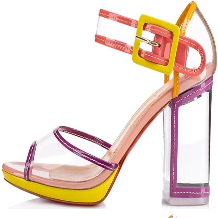 pvc clear sandals