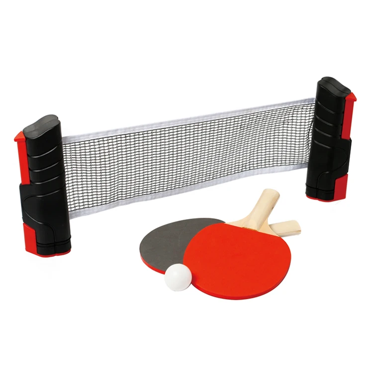 CDJX Table Tennis Net,Retractable Ping Pong Net,Retractable Replacement Adjustable Any Table,Portable Table Tennis Net Rack for Ping Pong Table,Office Desk,or Dining Table,Indoor Outdoor Sports 