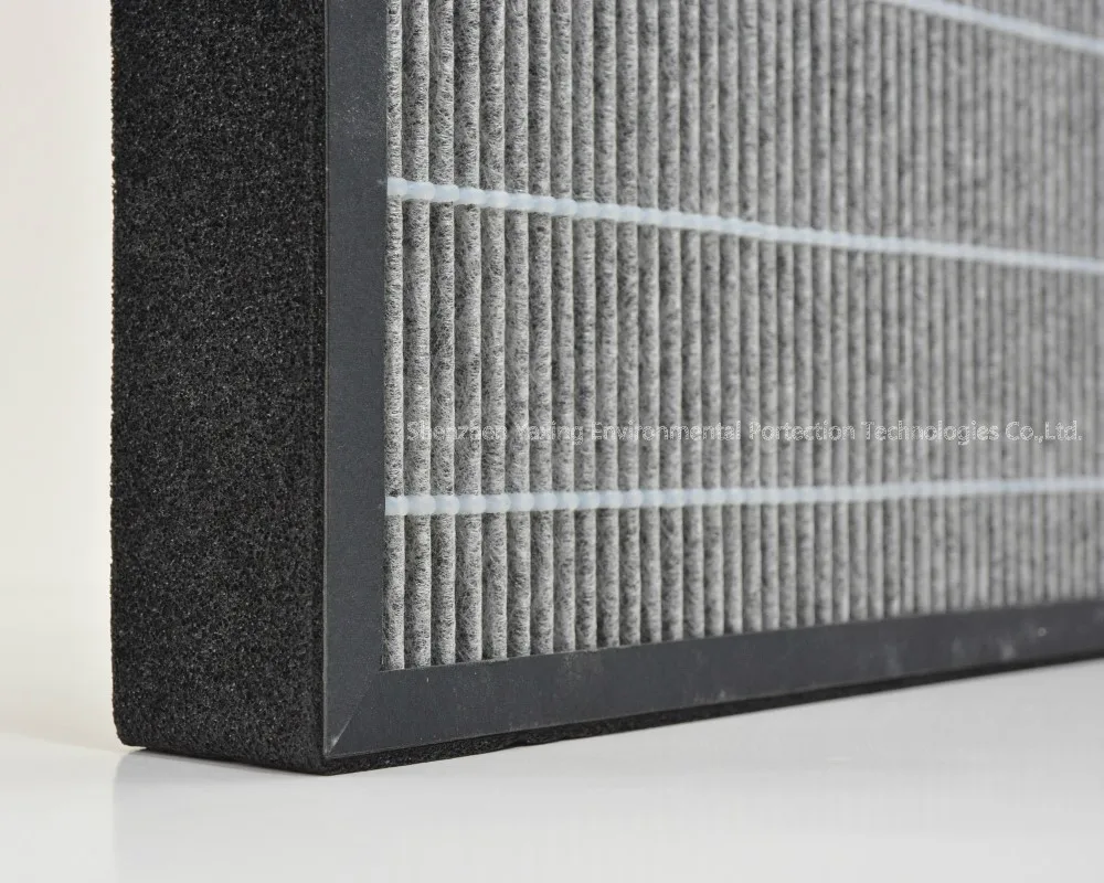 Custom Charcoal Activated Carbon Pleated Hepavoc Cardboard Frame