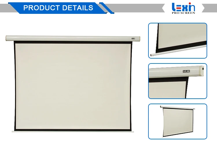Remote Control Wall Mount Electrical Motorized Projection Screen Buy