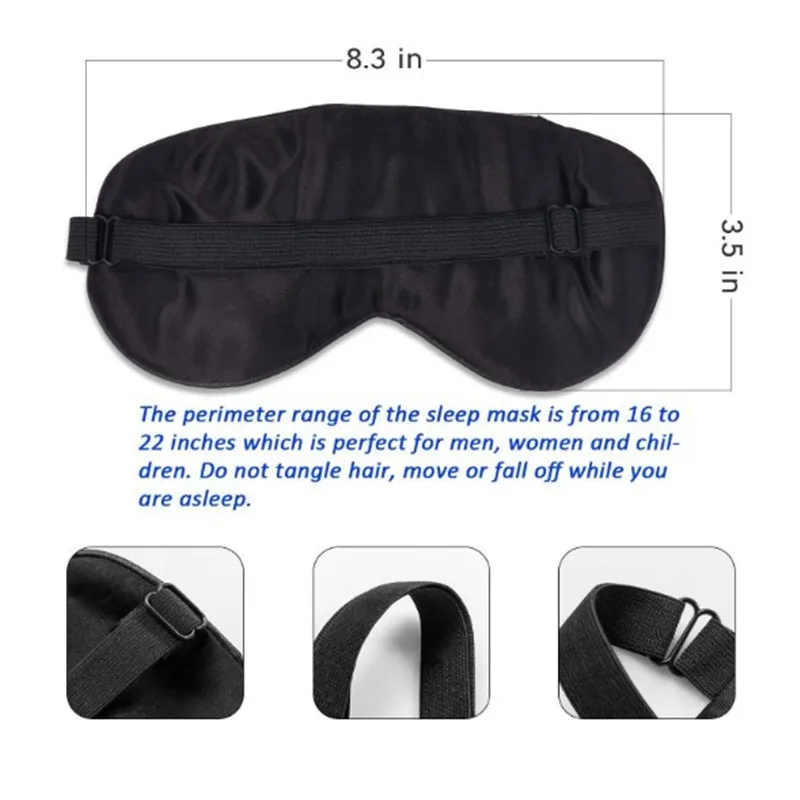 Oempromo wholesale custom printed cotton travel eye sleep mask