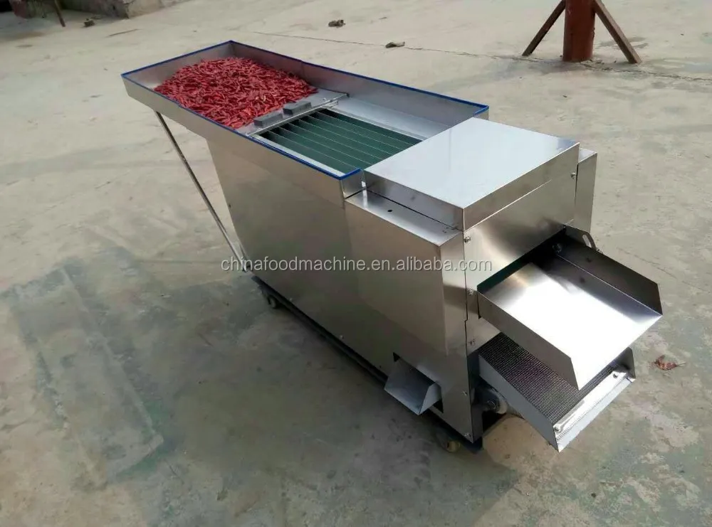 Long Lifetime Hot Pepper Chili Fruit Seed Remove Slicer Slicing Machine