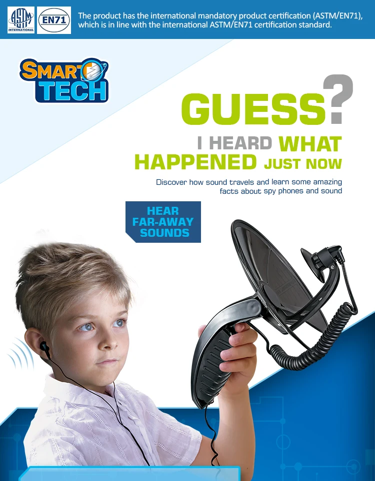 Kids Spy Gear Hand Hold Listening Device Boy Toy Spy Kit For Kids