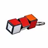 Promotional Gift PVC Plastic Mini Magic Cube LED Keychain Flashlight