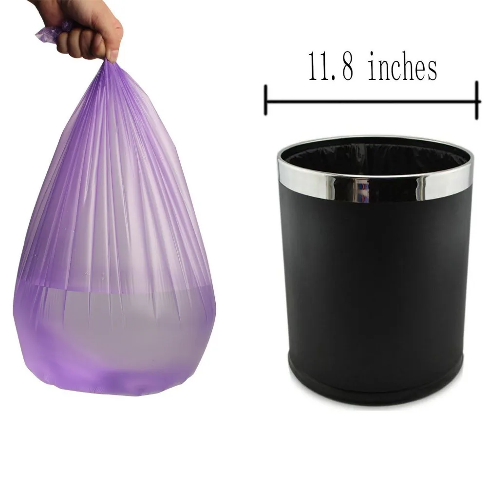 90 Plastic Trash Bag Purple Strong Tall Heavy Duty Garbage Kitchen Bag
