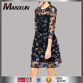 Embroidered Lace Dress