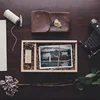IBEI Wedding Wood USB Flash Drive box antique Laser Etched Just Married Design Gift Wooden photo USB Flash Drive Memory Box