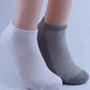 Solid Color Black Grey White Casual Hosiery Soft Cotton Low Cut Short Casual Sock Sport Mesh breathable Socks