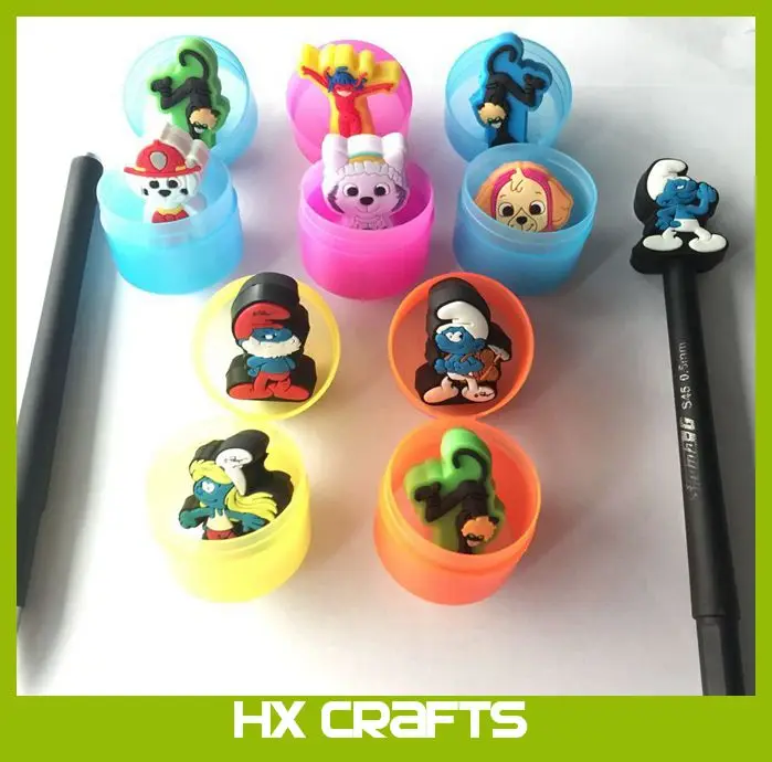 Cute Customized 3d Animal Pencil Cover Silicone Rubber Soft Pencil