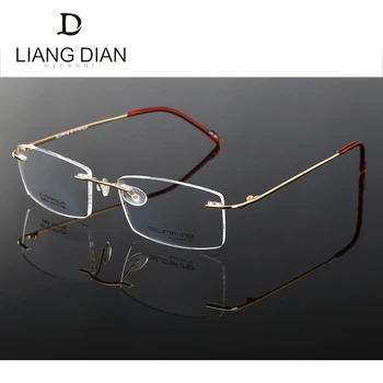 glasses rimless titanium
