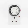 JISHI New design analog type mechanical switch timer socket plug