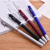 2019 Multi function 4 in 1 Telescopic Retractable Extendable LED laser Pointer pen packed by tin box