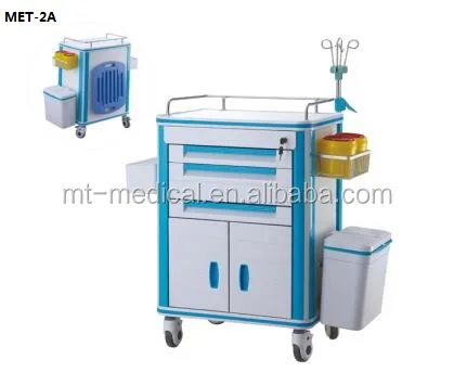 Commerical funiture general use hospital ABS anesthesia trolley