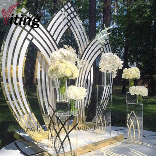 New Design Acrylic Material Wedding Flower Wall Backdrop Stand - Buy ...