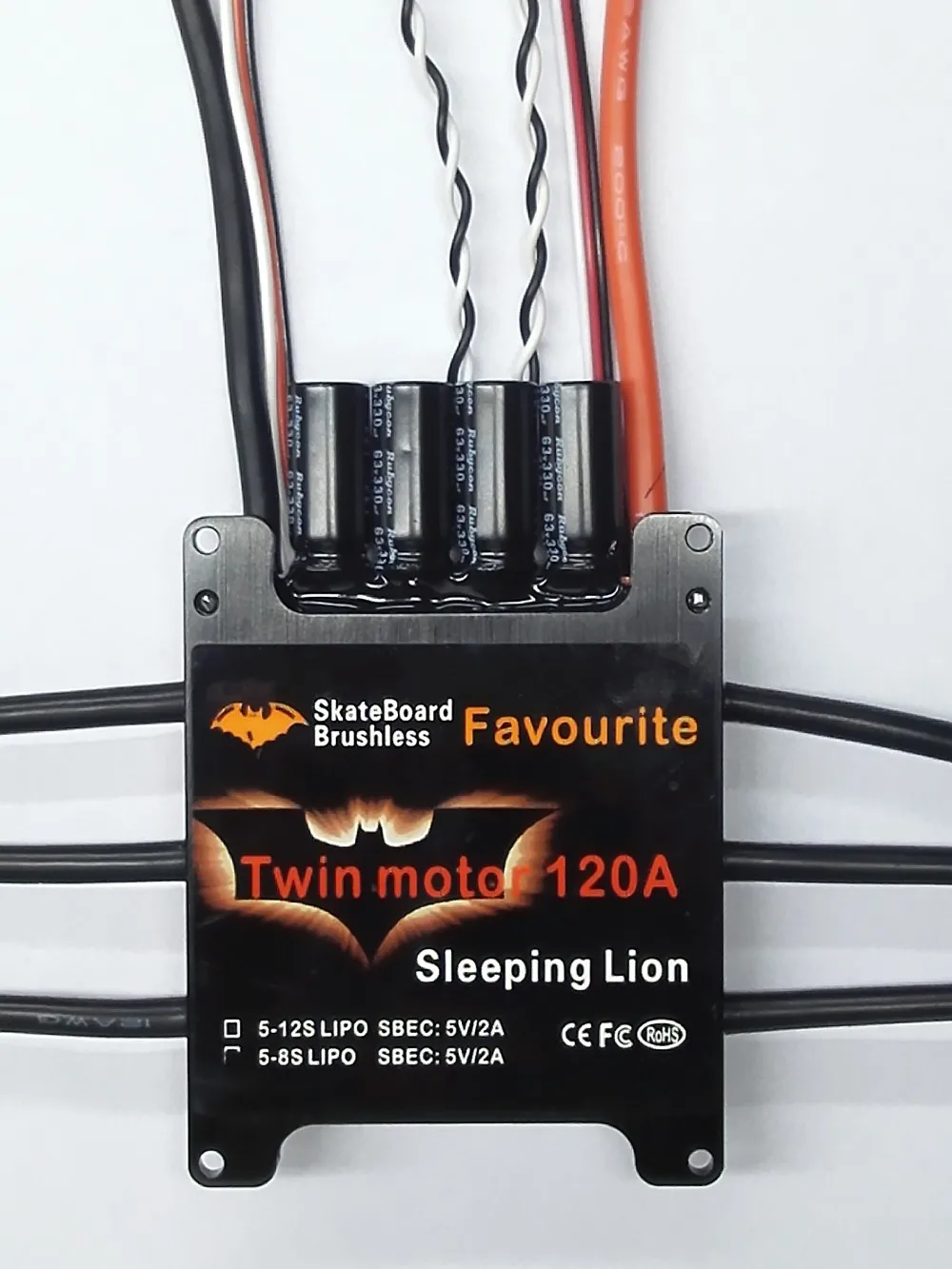 2017 New Fvt Dual Motor Esc 120a Hv Electric Skateboard Buy Fvt Twin