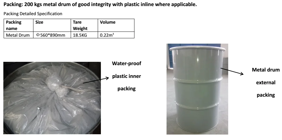 aluminium powder packing