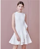 2019 S/S New Collection Round Neck Sleeveless Fashion Ruffled Pleated A-line Women Party Dress