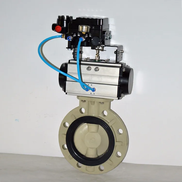 420ma Singal Control Positioner Dn50 Pph Pneumatic Butterfly Valve
