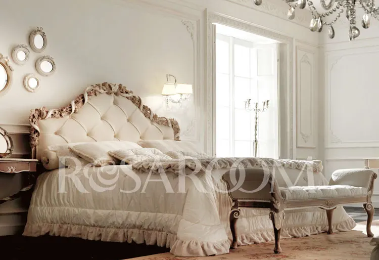 Rococó italiano dormitorio muebles clásicos de madera maciza ...