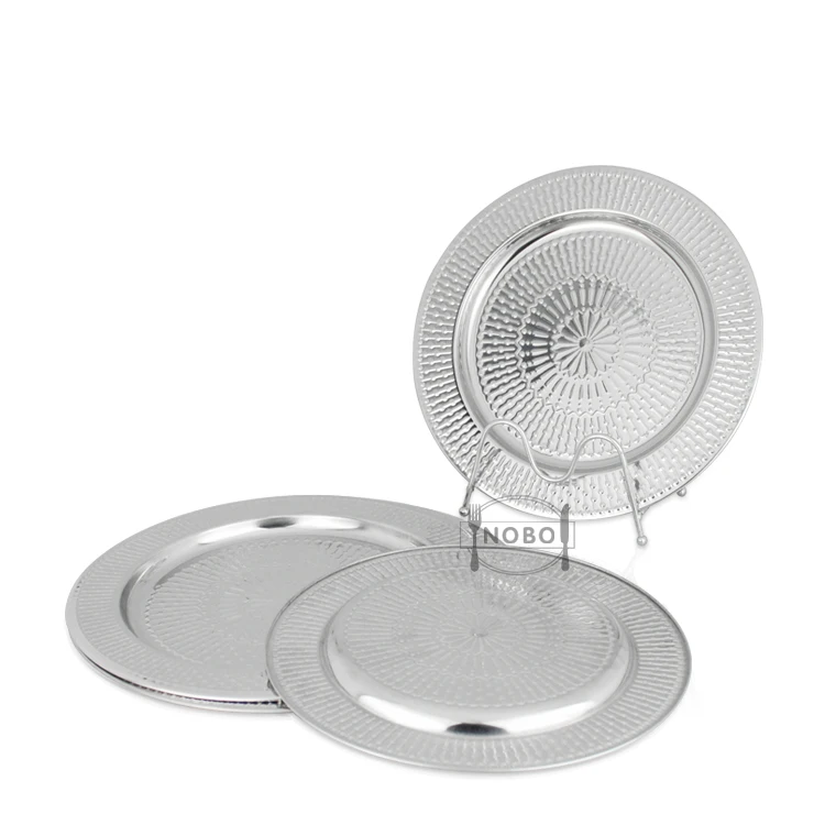 Wholesale Restaurant Metal Dish Hotel Used Stainless Steel Luxury Gold