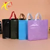 Custom logo printed pe plastic shopping bags logo loop handle plastic handbaa