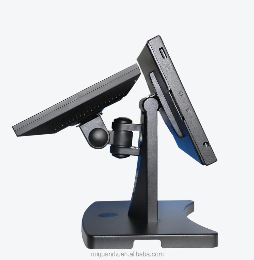 Dual pos touch stand for double sided lcd screen, View double sided lcd