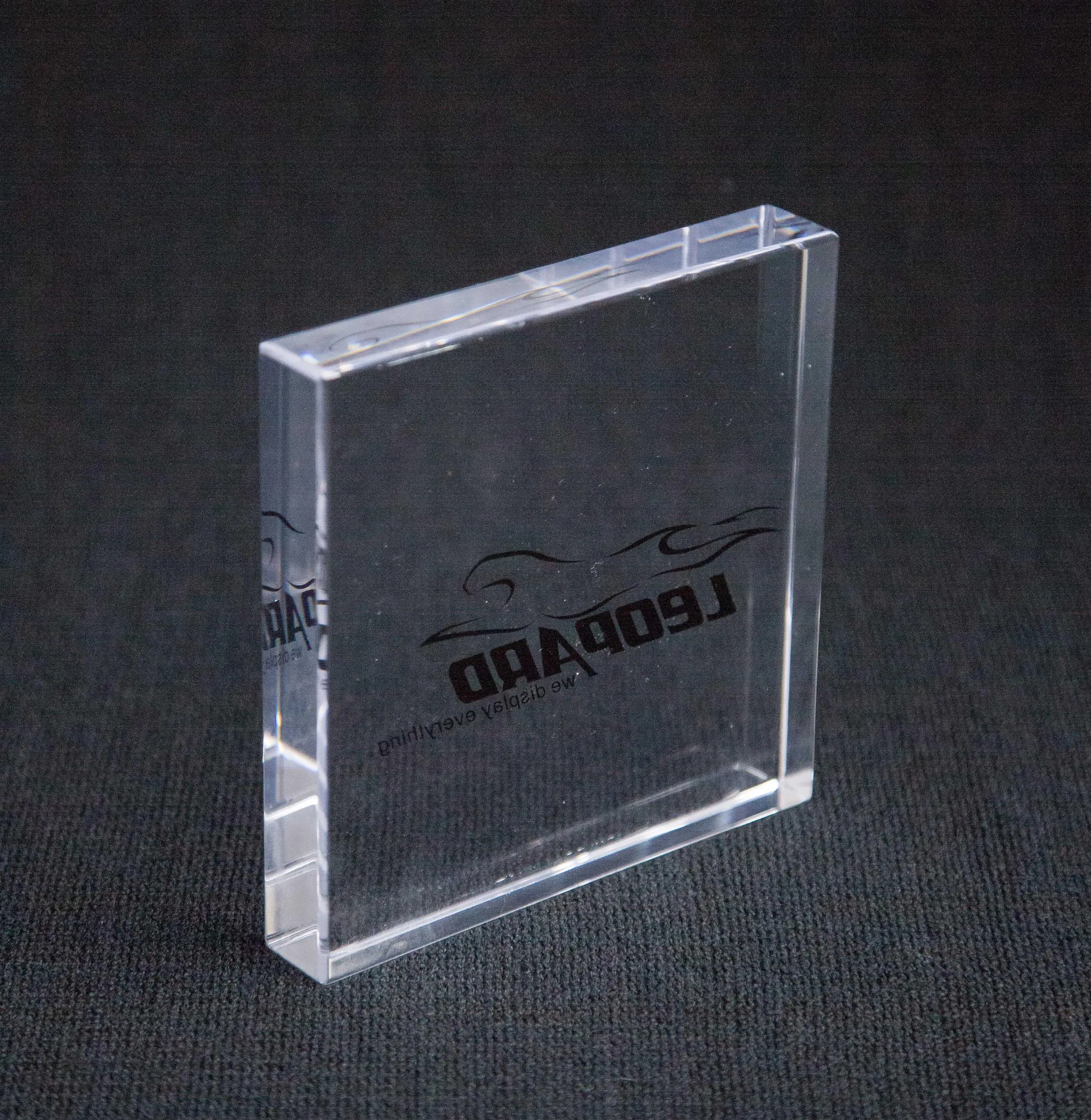 Solid Clear Acrylic Logo Blocks Buy Clear Acrylic Block,Engraved