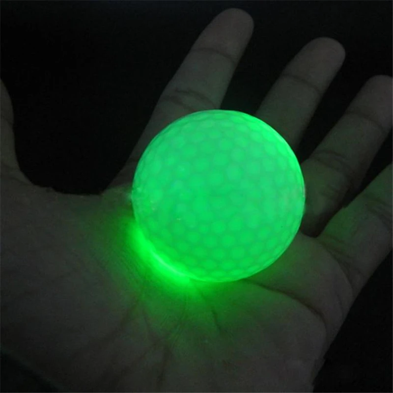 Wholesale Green Luminous Fluorescent Golf Ball For Dark Night Play A115