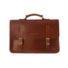 Classic Vegetable tanned Leather Briefcase carrying your 15.6 inch laptop and documents