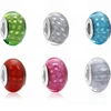 Mix Order Yiwu Cordial Wholesale Color Glass Large Hole Beads To Make Christmas Jewelry GLB009