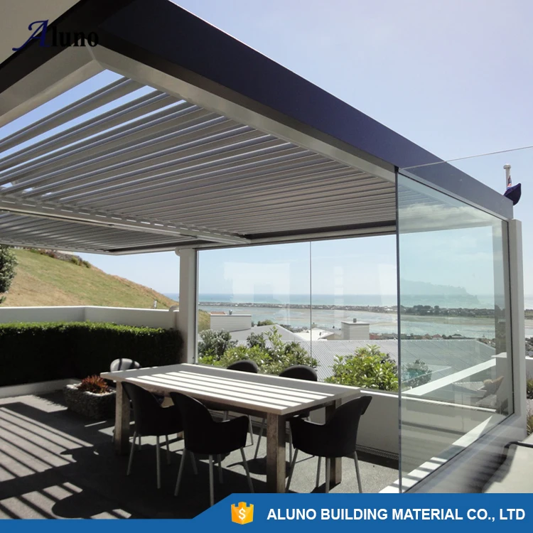 2016 neue design vertikale auÃen motorisierte aluminium pergola ...
