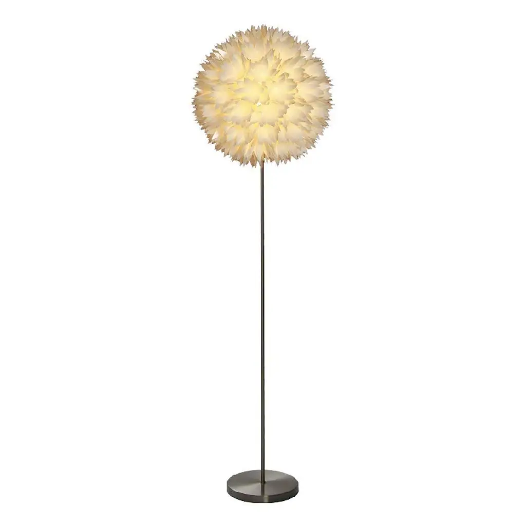 Nordic Simple and Modern Style Creative Living Room Floor Lamp Bedroom Bedside Floor Lamp, Polypropylene Lampshade, Flower Floor Lamp, E27