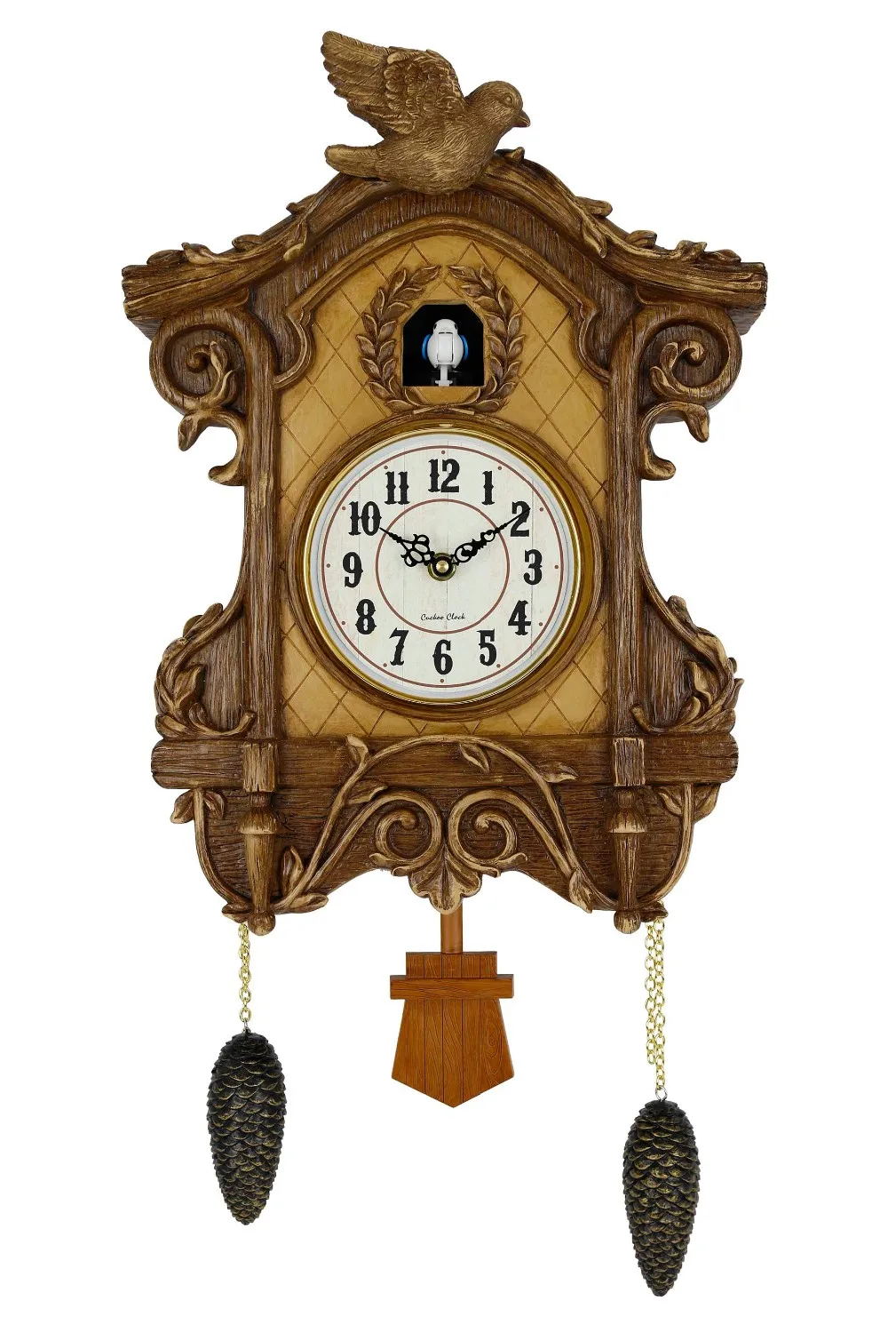 Antique Handmade Decorative Wall Antique German Black Forest Cuckoo