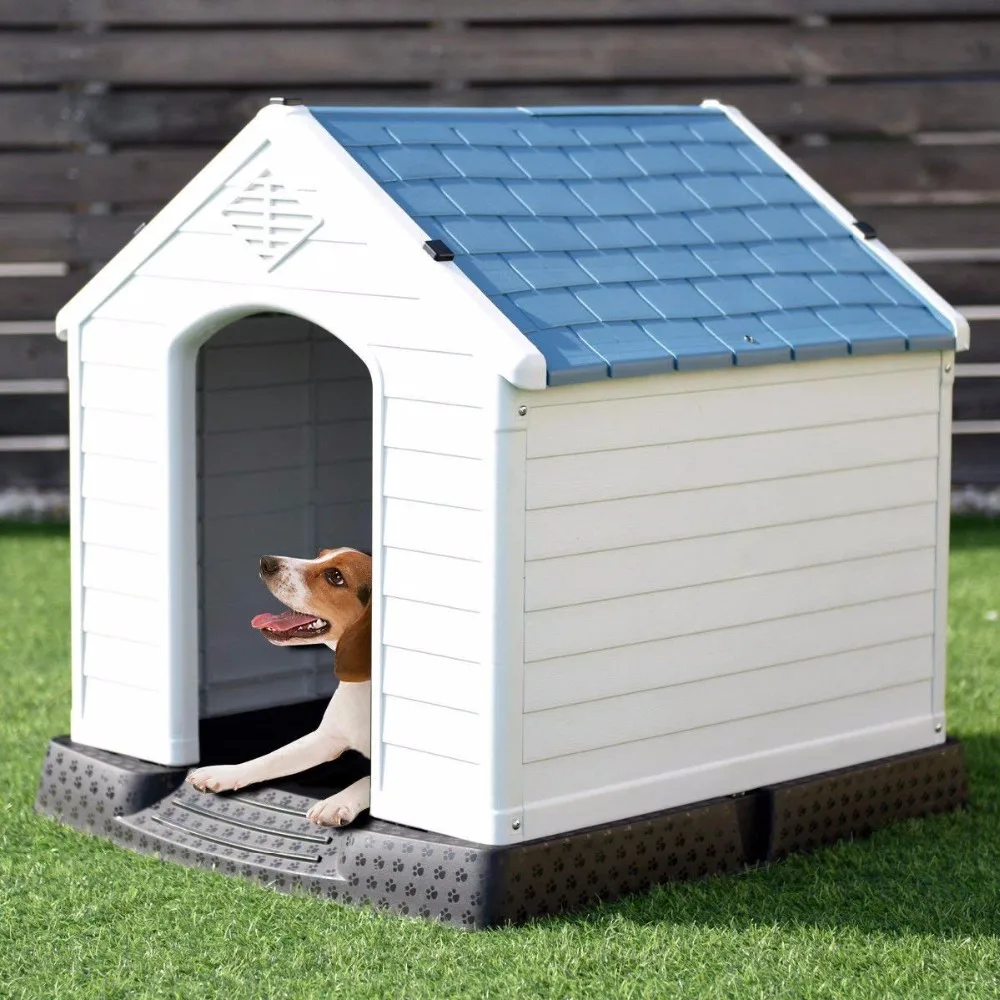 Pet Dog House Plastic Pet House Waterproof Ventilate Puppy Shelter For ...