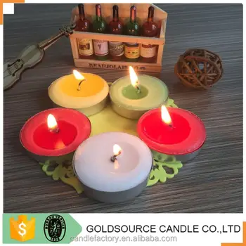 Unscented Colored Tea Light Decorative Candle With Paraffin Wax Unscented Colored Tea Light Decorative