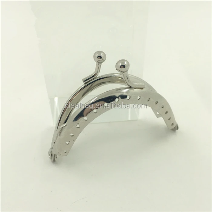 1pc Elegant Metal Purse Frame Lock Button Type - Netherlands