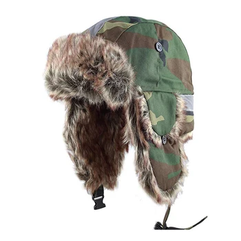 Kbethos Solid Face Mask Aviator Trapper Hat Winter Cap Ski Warm Fur Cap