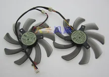 Original EVERFLOW graphics dual fan T129215SM 12V 0.25A 1set 2pcs