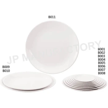 Basic Design White Round 12 Inch Unbreakable Plastic Plate - Buy ...