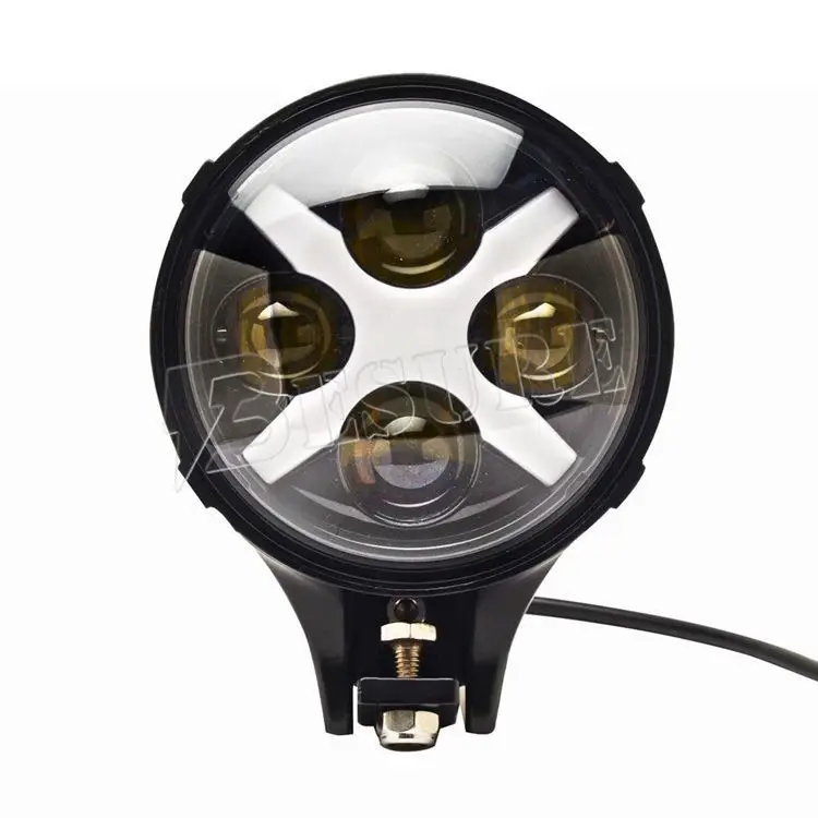 Black Auto Led Fog Passing Light 6" 60w White/blue/green/orange/purple