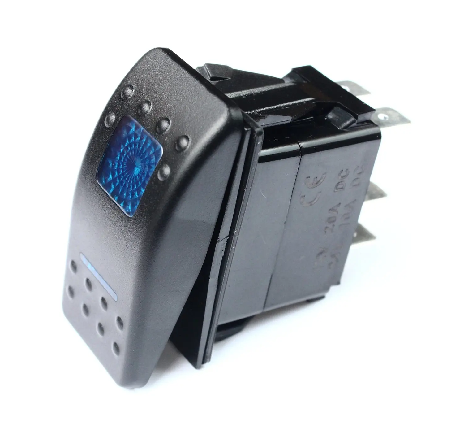 buy bandc blue light marine boat jeep custom rocker toggle switchbandc blue light marine boat jeep custom rocker toggle switch dash mount 4wd on off