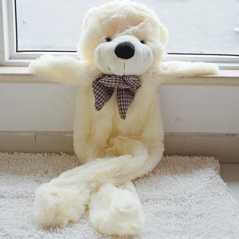 Wholesale Soft Unstuffed Flat Empty Plush Animal Teddy Bears Toy Skins