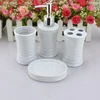 Factory wholesale custom new porcelain bath set ceramic bathroom accessory set
