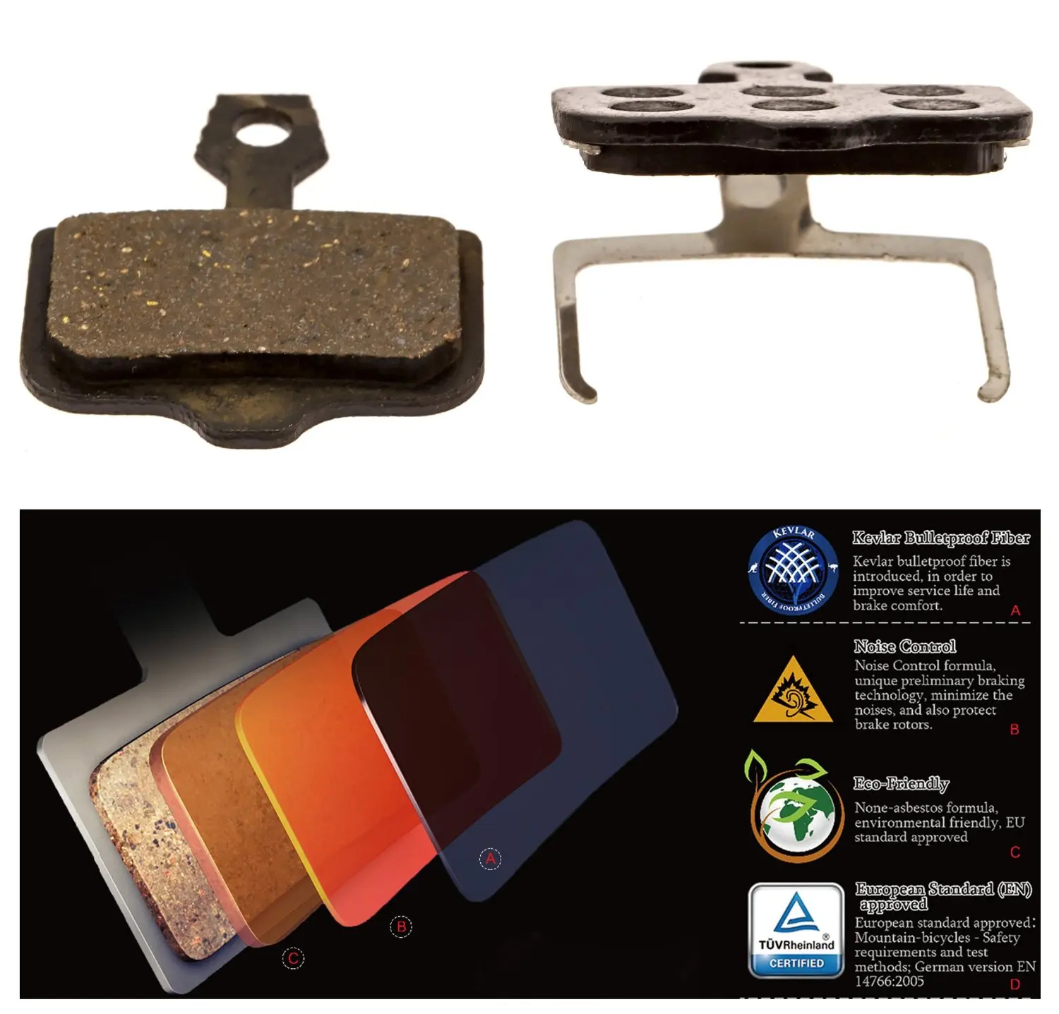 Copper Kevlar Resin Organic Semi-Metallic elixir-pads Smooth Braking Cooma Avid Elixir R Cr Mag 9 7 5 3 1 Xx X0 World Cup Replacement Brake Pads Provide Noise Control Long Life