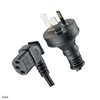 SAA AU Australia 3 Pin AC IEC C5 C13 Connector Female Plug Laptop Computer Extension Cable Electric Wire Monitor Power Cord