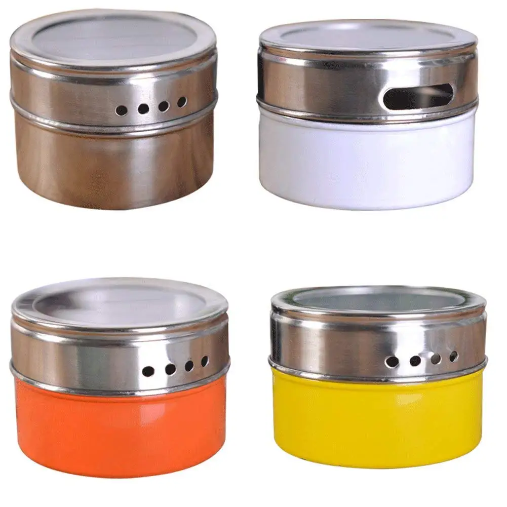 spice tins with clear lids