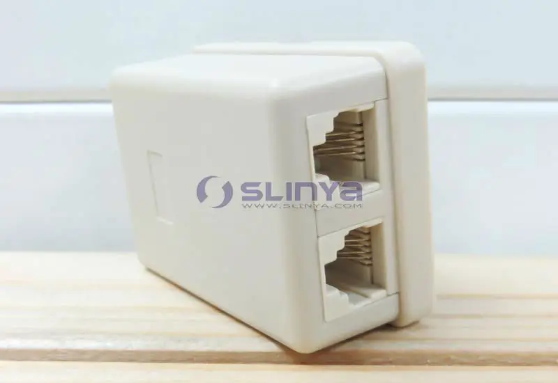 Double Telephone Connection Box 2 Rj11 Port Telephone Junction